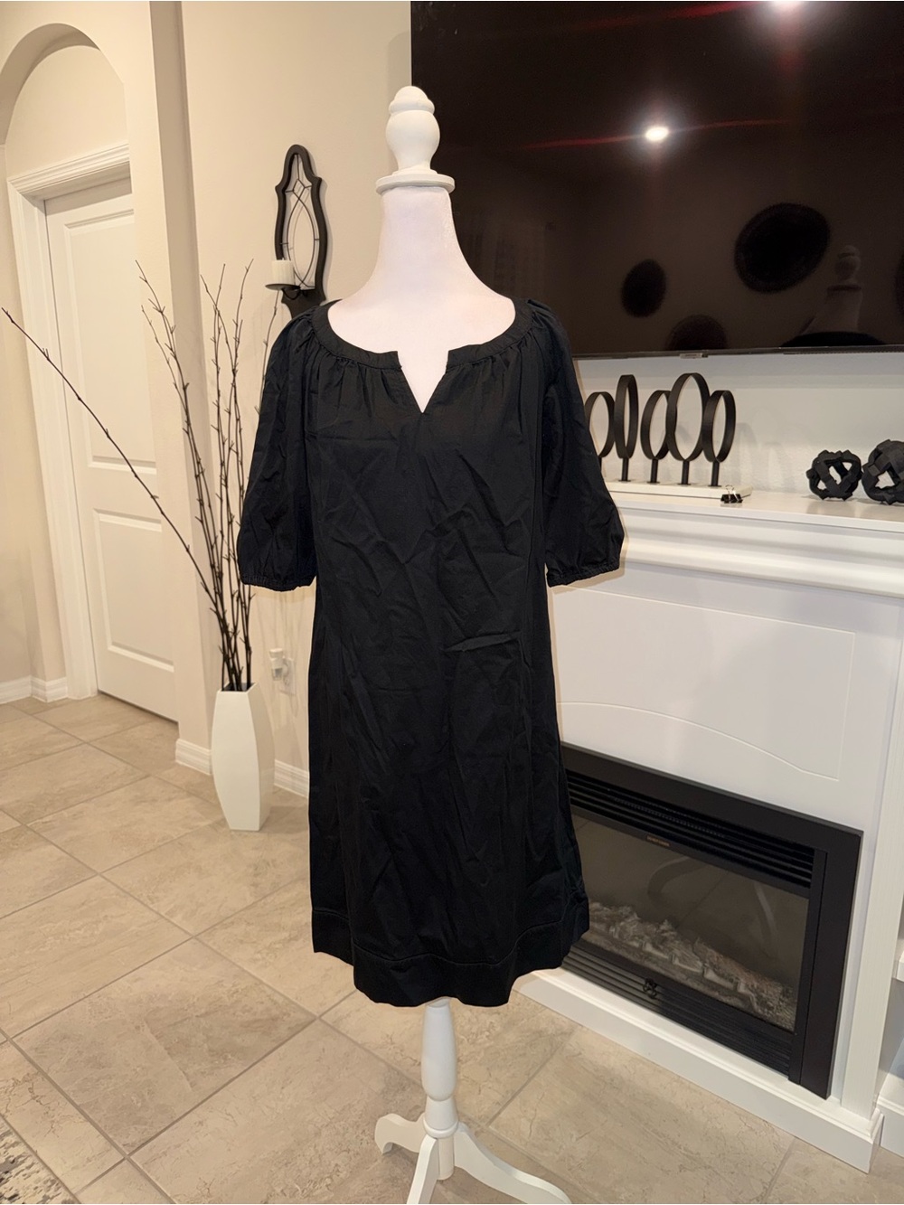 2 x 20$ Merona Black Puff-Sleeve Mini Dress Size S